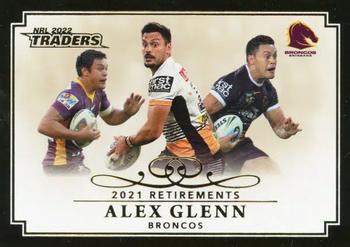2022 NRL Traders - Retirements #R01 Alex Glenn Front